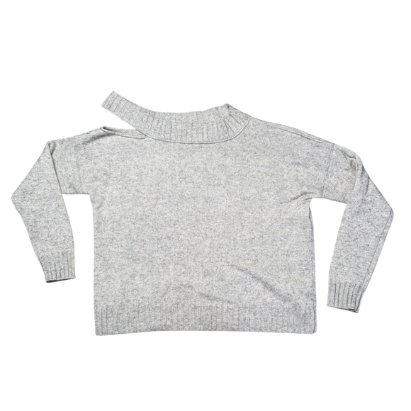 Vince Sweaters - Vince Cutout Neck‎ Sweater Womens Medium Gray Excellent Wool Cashmere Blend